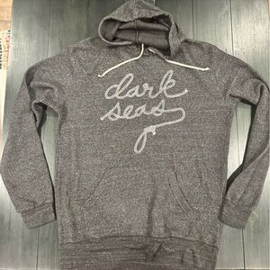Dark Seas Branded Charcoal Grey Pullover Hoodie Sweatshirt XL